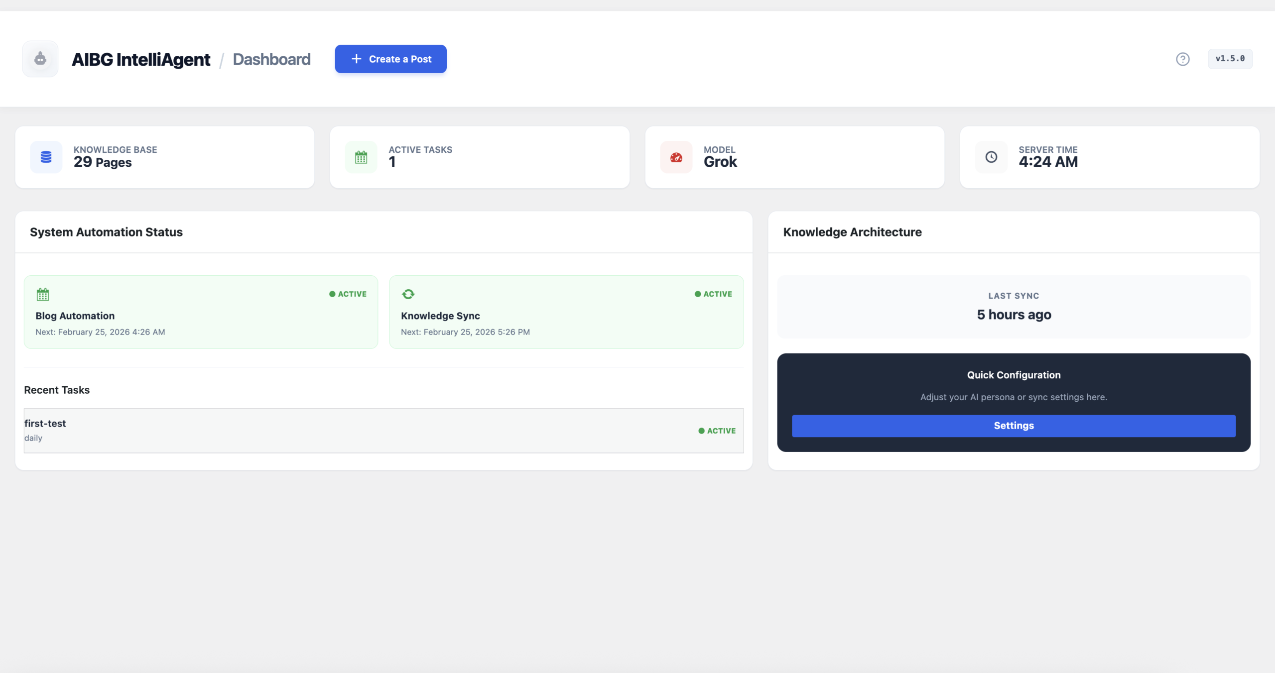 AIRAG pSEO Agent Command Center Dashboard