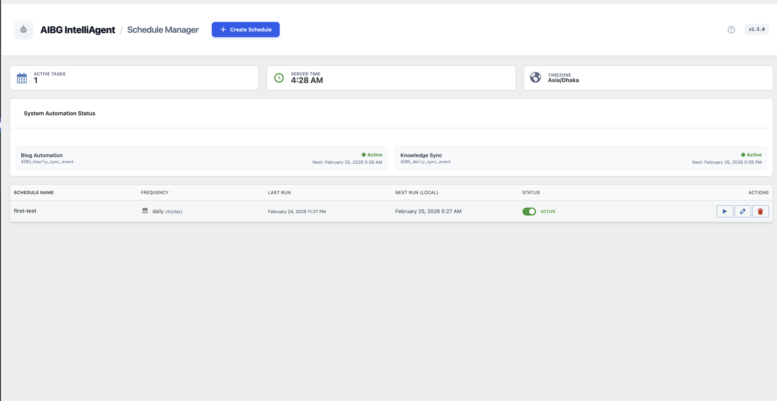 Schedule Manager for Automated AI Posting